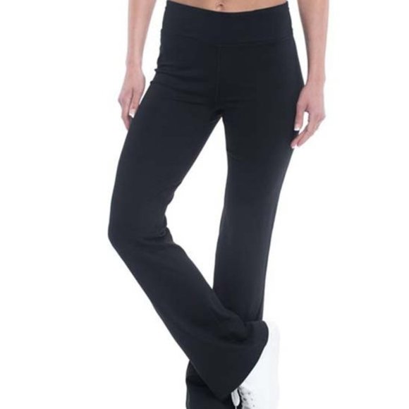 GAIAM Pants & Jumpsuits Gaiam Tap Shoe Black Om Yoga Pants Women